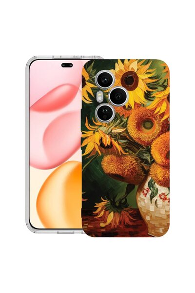 bestcase ¬Æ Husa Clear Silicon pentru Honor 400 Pro, Sunflower Painting, 2036...
