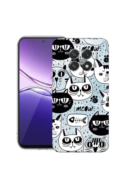 bestcase ¬Æ Husa pentru OPPO F29 Pro cu Design Cool Cats, Clear Slim Silicon,...