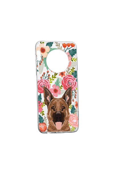 bestcase Husa Silicon, Compatibila Cu Huawei Nova Y90, Dog and Flowers, rezis...