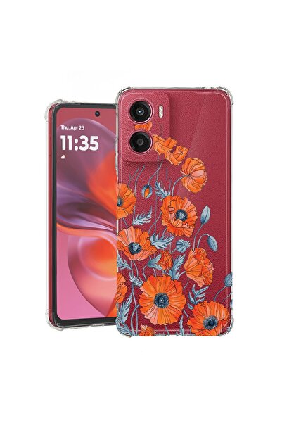 bestcase Противоударен калъф, съвместим с Motorola Moto G05 / E15, Флорален -...