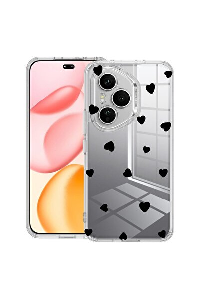 bestcase ¬Æ Husa Clear Silicon pentru Honor 400 Pro, Heart Pattern, 2036424 T...