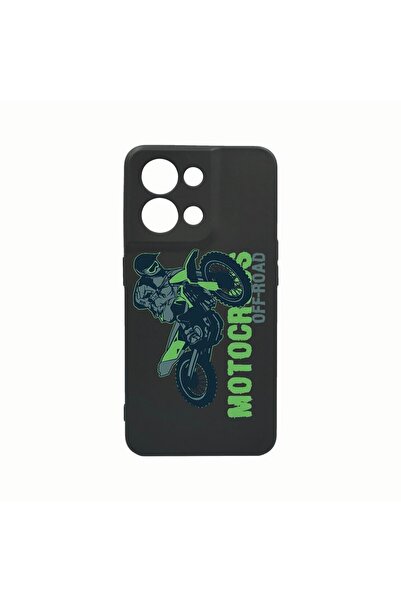 bestcase Θήκη Σιλικόνης, Συμβατή με Oppo Reno8 Pro, Σχέδιο Μότοκρος, Ανθεκτικ...