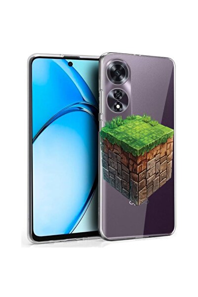 bestcase ¬Æ Husa pentru OPPO A60 4G, Clear Silicon 2MM, Minecraft World, Anti...