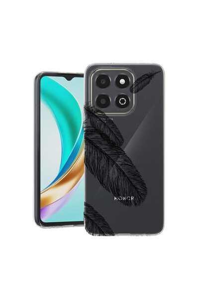 bestcase ¬Æ Husa Clear Slim Silicon Compatibila cu Honor X6c, Feathers Minima...