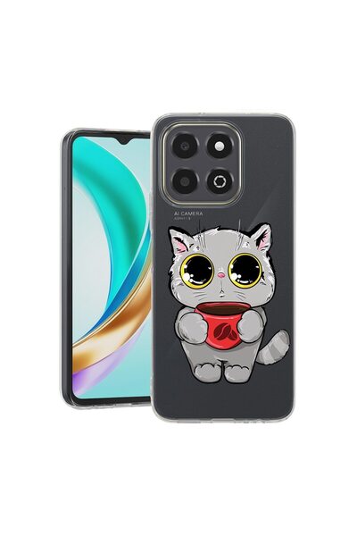 bestcase Husă pentru Honor X6b, BestCase® Silicon transparent 2MM, Sweet Cat,...