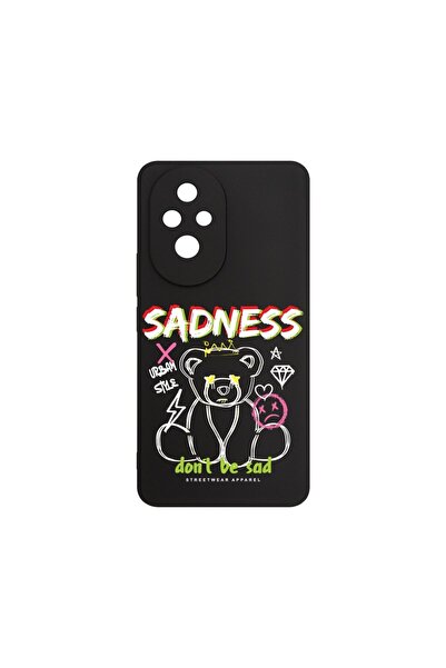 bestcase Калъф за Honor 200 5G, BestCase® Тънък силиконов 0.8ММ, Тъжен мечок,...