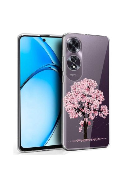 bestcase ¬Æ Husa pentru OPPO A60 4G, Clear Silicon 2MM, Cherry Blossom Trees,...