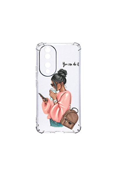 bestcase Αντικραδασμική Θήκη 1.5MM, Συμβατή με Honor 90, Σχέδιο Κορίτσι που κ...