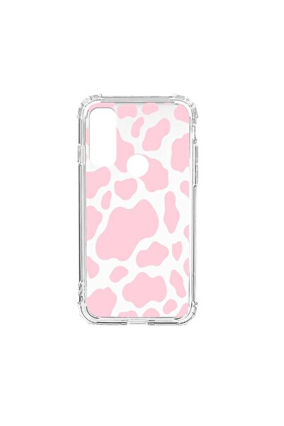 bestcase Husa Anti Shock Silicon Compatibila cu Motorola Moto E20, Pink Cow, ...