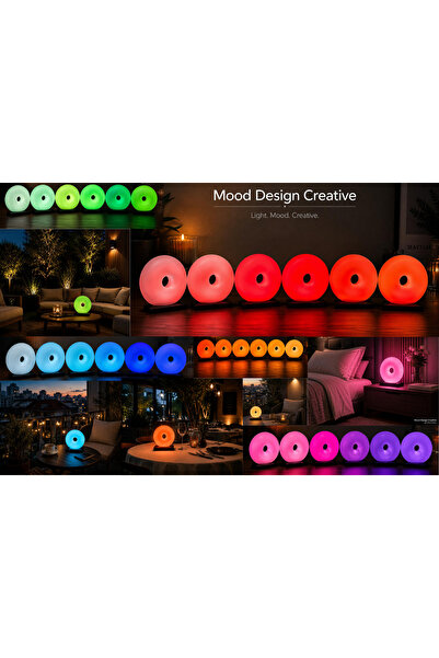 MoodDesign GRAND OLIGHT Modern Decorative Glow - RGB GRAND O (Donut)Design So...