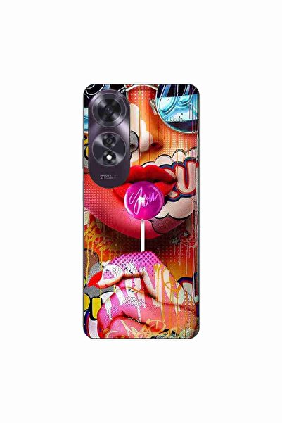 OEM Husa compatibila cu Oppo A60 4G Silicon Gel Tpu Model Pop Art Lolipop