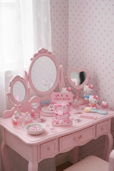 SANRIO Lisanslı Hello Kitty Zar Figürlü Saç Lastiği 11 Cm – 3 Adet Renkli Sev...