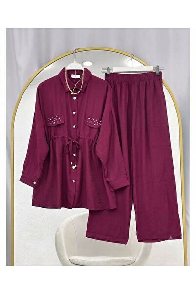 VOLT CLOTHİNG Double Suit with Stone-Capped Jacket and Jacquard Trousers