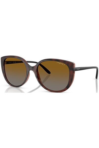 Vogue Πολωμένα Γυαλιά Ηλίου Γυναικεία VO5623S 2386T5 55, Πλαστικά, Καφέ, 55 χιλ.