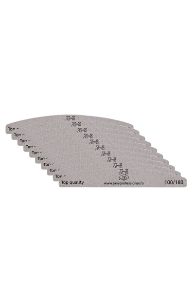 OEM Set de pile de unghii Savyprofessional, Semiluna, Granulație 100/180, 10 ...
