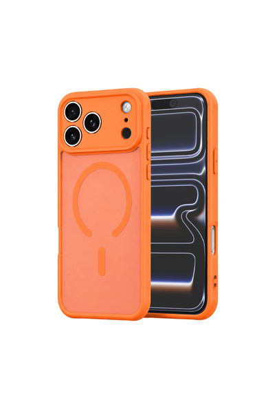 Evolium Husa Telefon pentru iPhone 17 Pro, MagSafe, TPU, Evolium, Portocaliu