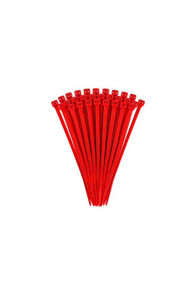 Kırmızı Kablo Bağı 4,8 x 200 mm 100 Adet