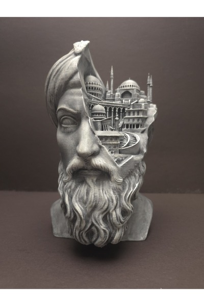 3BE 3 Boyut Endüstriyel Fatih Sultan Mehmet & Ayasofya 3D baskı biblo