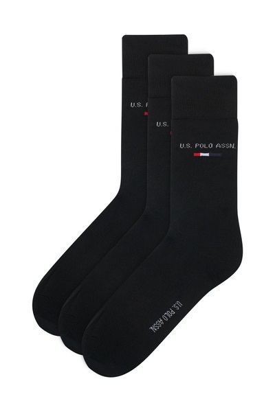 U.S. Polo Assn. Set de șosete din bumbac, 3 piese, șosete confortabile pentru...