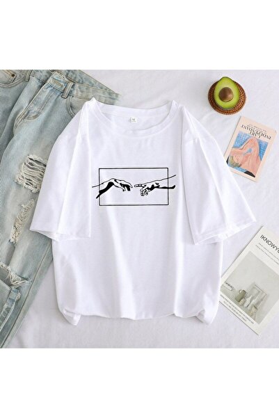 bellanova Unisex Oversize T-shirt με στάμπα Streetwear Άνετη εφαρμογή Daily P...