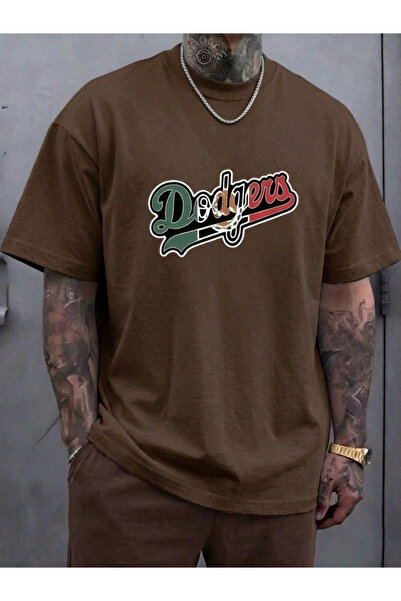 trendypassion Ανδρικό μπλουζάκι με στάμπα Dodgers