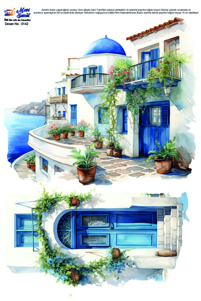 MAVİ SANAT Ütü ile rub on transfer kağıdı A4 Model No: 0142