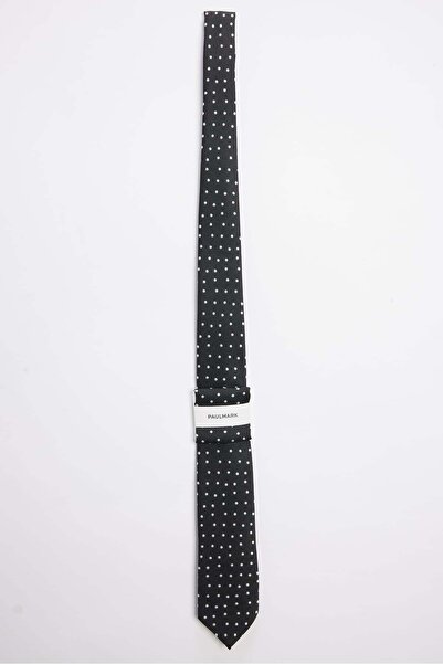 PAULMARK Men's Polka Dot Patterned Tie