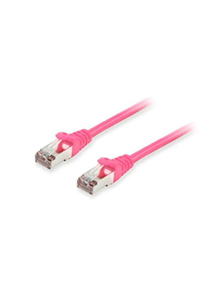 EQUIP Patchkabel Cat6A S/FTP 2xRJ45 10.00m pink LSZH Polybeutel