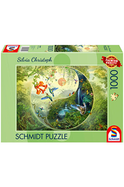 Schmidt Spiele Puzzle PQ 1000 W lesie kolibr√≥w