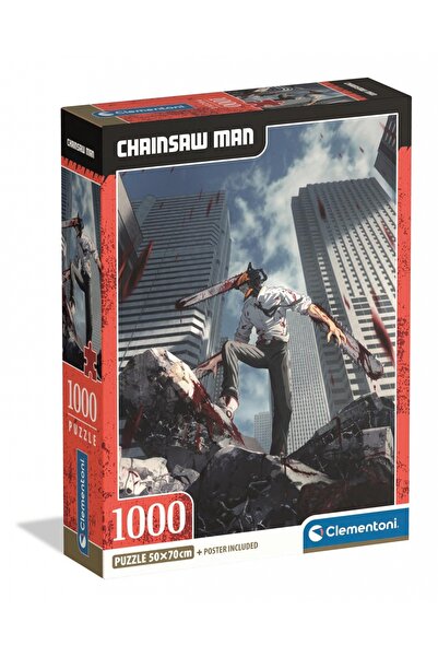 CLEMENTONI Puzzle 1000 Compact Anime Chainsaw Man