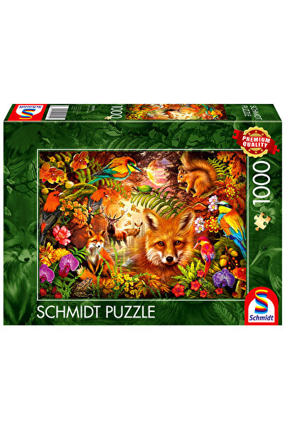 Schmidt Spiele Puzzle PQ 1000 Flori, blană și pi√≥ra G3