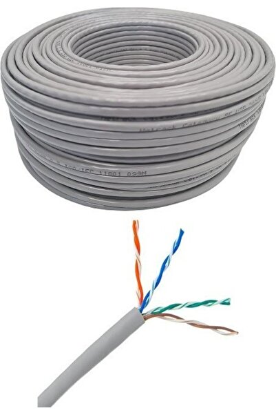 Netrack Cablu de rețea LAN Cat 5e UTP, gri, 305m, CCA