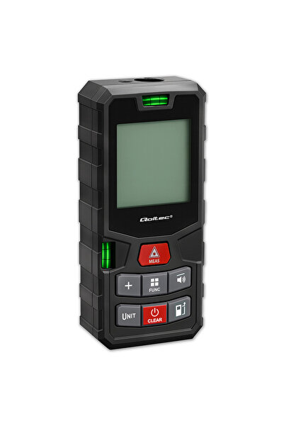 Qoltec Telemetru laser digital cu nivelă | LCD iluminat | 120m