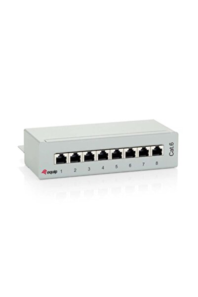 EQUIP Patchpanel 8xRJ45 Cat6 de birou 250MHz RAL7035