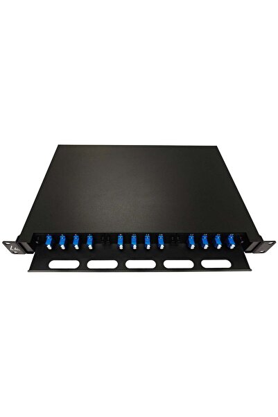 Lanview Panou glisant pentru fibră optică ODF, 1U, LC, SM OS2, 24 de fibre