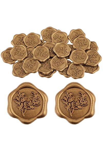 Telooco Wax Seal Self-Adhesive Pack of 25 Wax Seal Stickers Seal Stickers Env...
