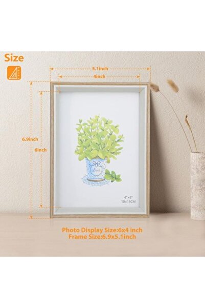 Anhow Set de 3 rame foto 21x29.7 cm, set de rame foto A4 cu placă acrilică tr...