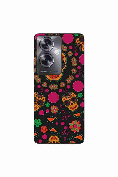 OEM Husa compatibila cu Oppo A79 5G Silicon Gel Tpu Model Halloween Floral Cr...