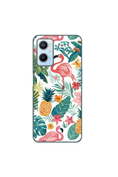OEM Husa compatibila cu Oppo A96 4G Silicon Gel Tpu Model Tropical Pattern