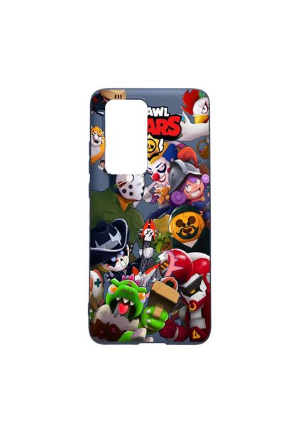 bestcase Husa Silicon Brawl Stars, compatibila cu Huawei P Smart (2021), rezi...