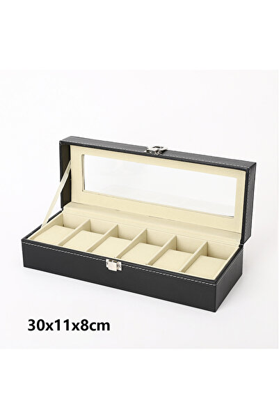 Choice1 6 slot PU Leather Watch Organizer Box Watch Display Case Watch Travel...