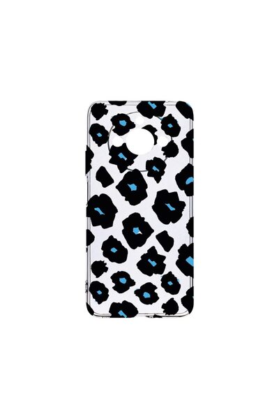 bestcase Διαφανής Θήκη Σιλικόνης 2MM, Συμβατή με Realme 11, Μπλε Σχέδιο Λεοπά...