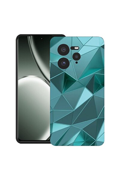 bestcase ¬Æ Husa pentru Realme GT 7 Pro cu Design Green Mosaic, TPU Mat Ultra...