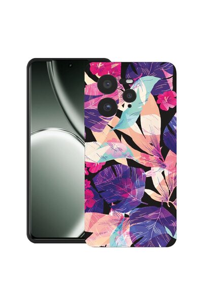 bestcase Θήκη για Realme GT 7 Pro με σχέδιο τροπικών λουλουδιών, TPU Ματ Εξαι...