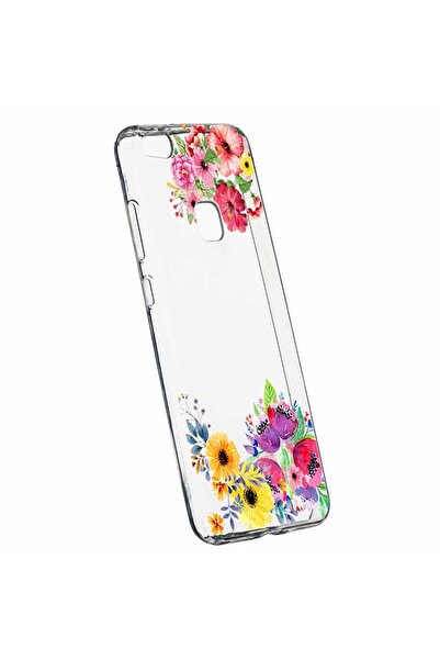bestcase Husa Silicon, Transparent, Slim, Flower, Huawei P10 LITE