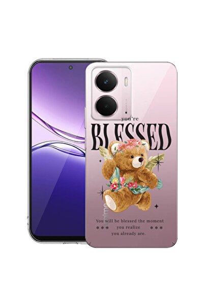 bestcase ¬Æ Husa pentru Realme P3 cu Design Teddy Bear Blessed, Clear Slim Si...