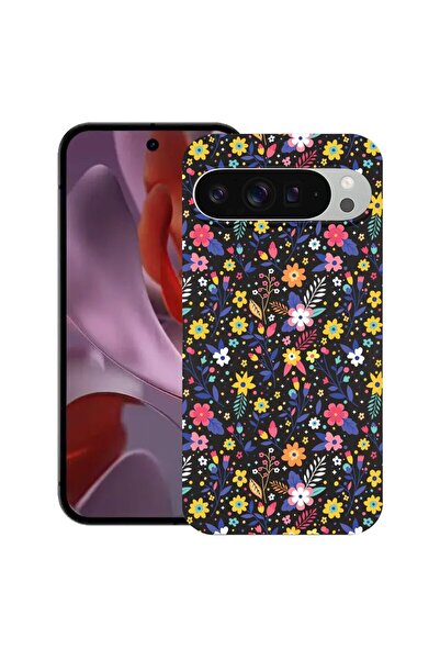 bestcase ¬Æ Husa pentru Google Pixel 9 Pro XL, Flower Pattern, Slim Silicon 0...