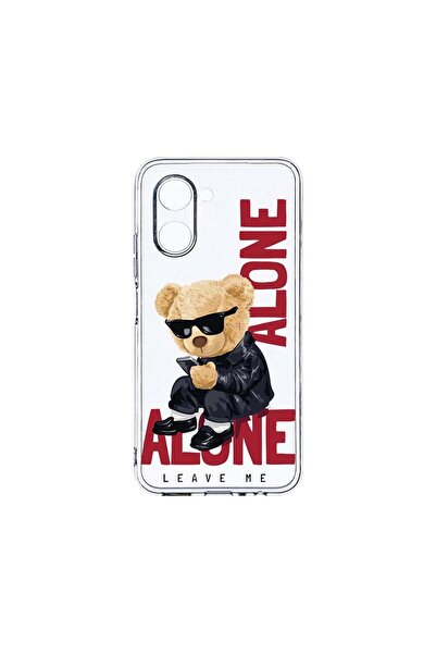 bestcase Διαφανής Θήκη Σιλικόνης 2MM, Συμβατή με Realme C33, Αρκουδάκι  "Αφήσ...