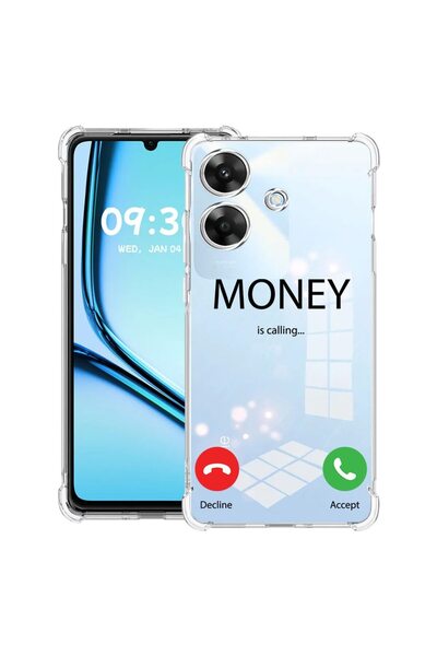 bestcase Husă Antișoc pentru Realme Note 60 / Note 60X cu Design Money Is Cal...