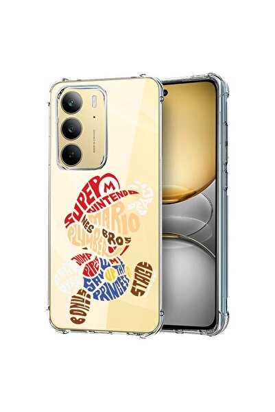 bestcase ¬Æ Husa pentru Realme C75, Anti Shock 1.5MM, Calligraphy Super Mario...